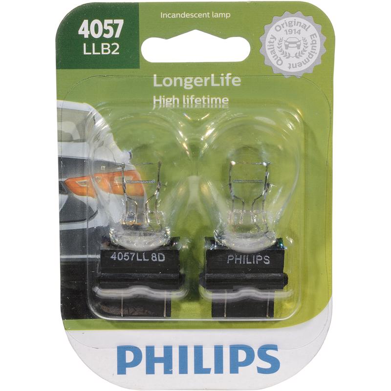 PHILIPS - Philips LongerLife Incandescent Back-Up/Cornering/Stop/Turn Miniature Automotive Bulb 4057LLB2