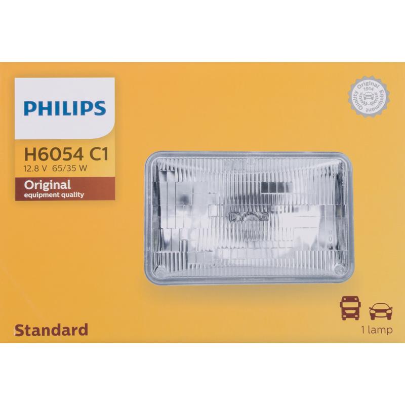 PHILIPS - Philips Standard Halogen High/Low Beam Automotive Bulb H6054C1