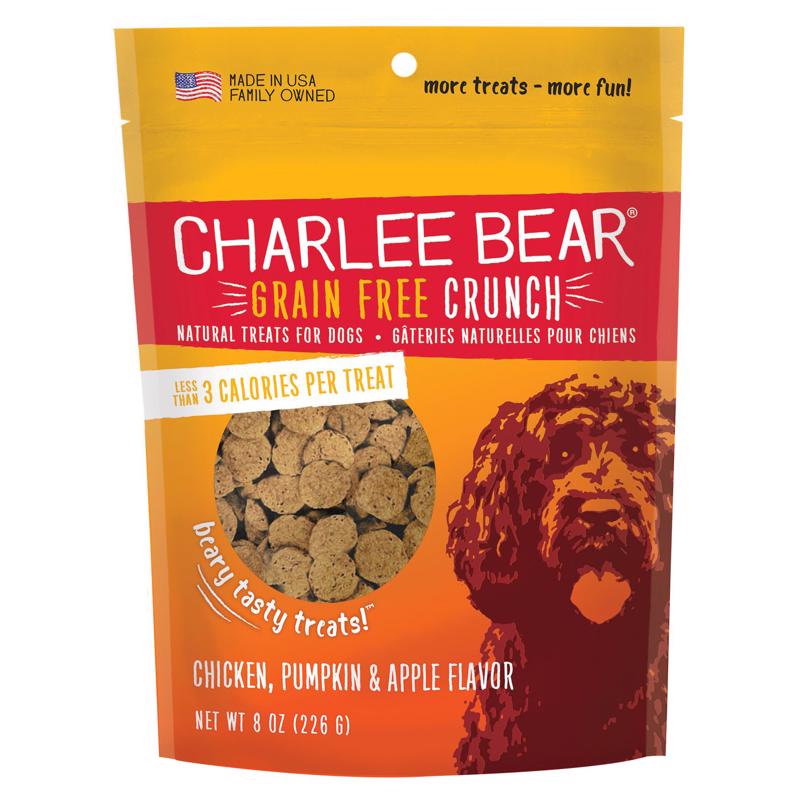 CHARLEE BEAR - Charlee Bear Grain Free Crunch Chicken/Pumpkin/Apple Grain Free Biscuit For Dogs 8 oz 1 pk