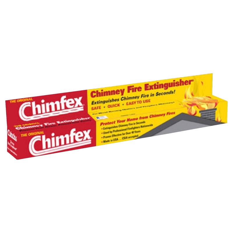 CHIMNEY FIRE STOP - PLASTIC RED BRICK - Chimney Fire Stop Chimfex 1 pk Fire Extinguisher For Household