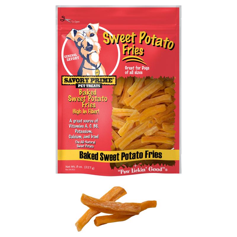 SAVORY PRIME - Savory Prime SPC Sweet Potato Grain Free Treats For Dogs 8 oz