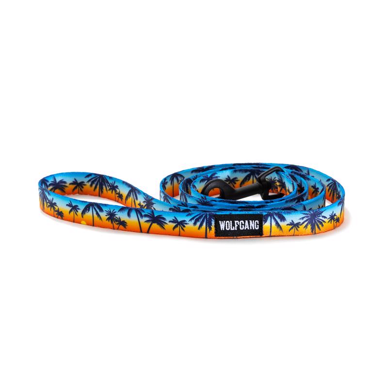 WOLFGANG - Wolfgang Multicolored Sunset Palms Polyester Dog Leash Small/Medium