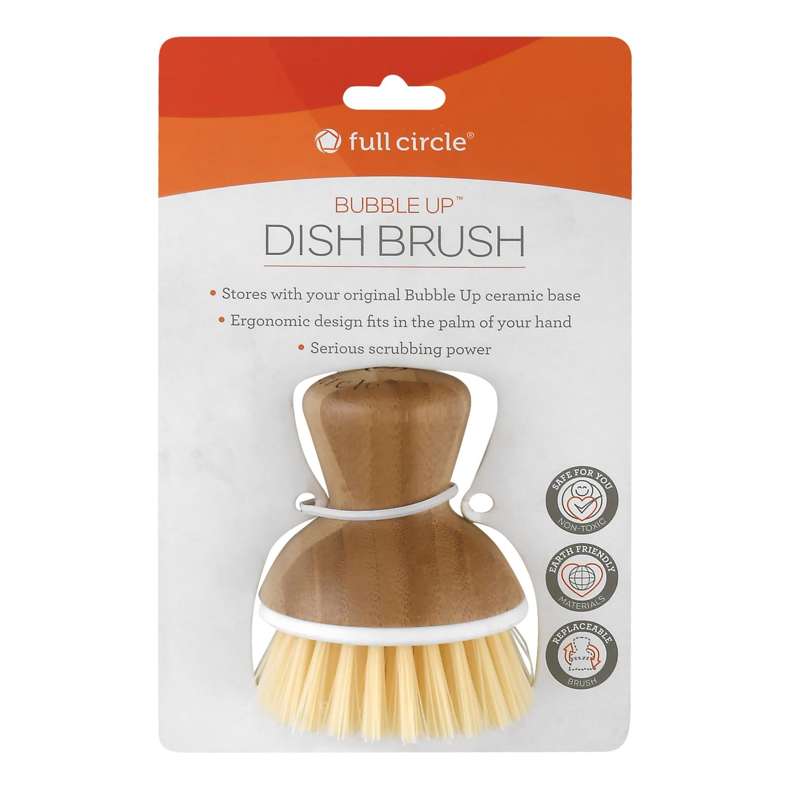 Full Circle Home - Bubble Up Dish Brush - White - Case of 6 - 1 Count