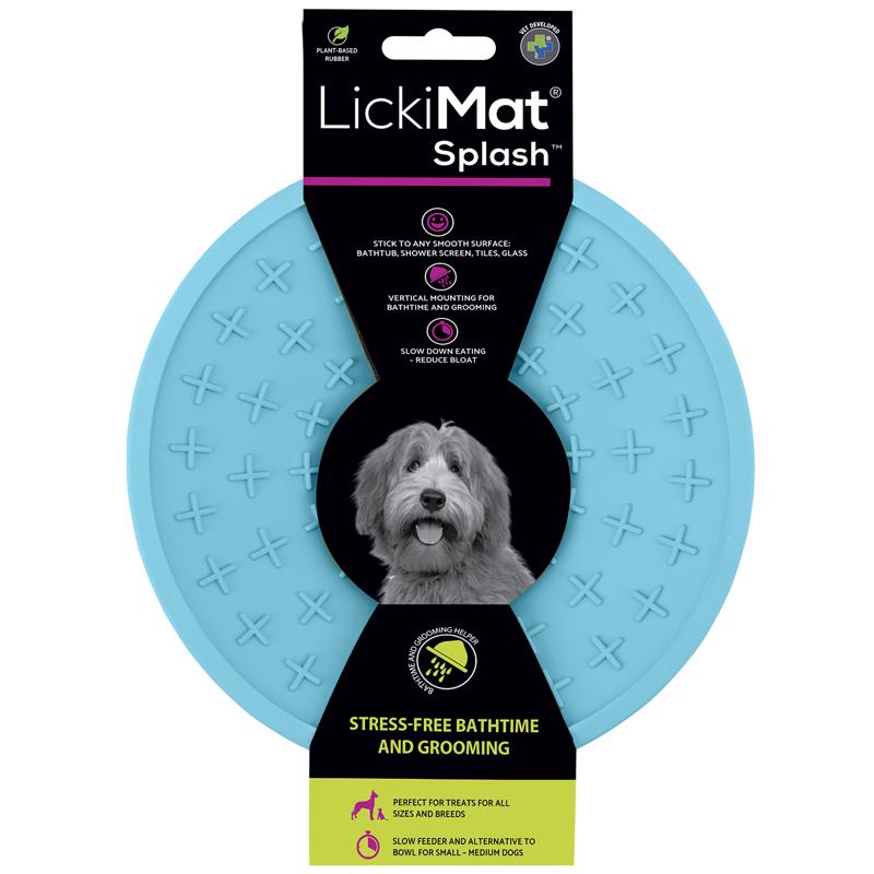 LICKIMAT - LickiMat Splash Turquoise Rubber Slow Feeder For Dogs