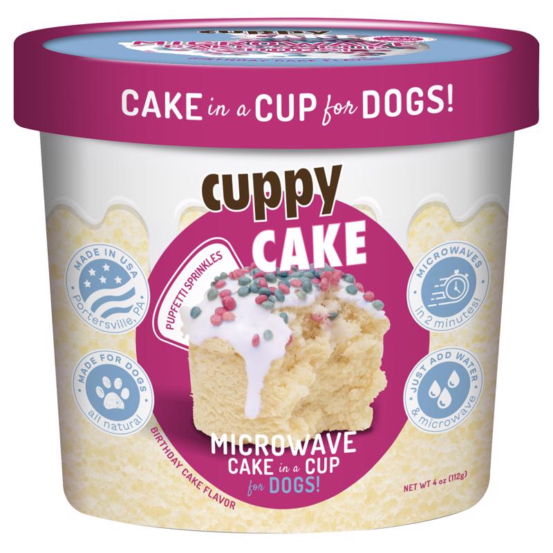 CUPPY CAKE - Cuppy Cake Birthday Cake with Pupfetti Sprinkles Treats For Dogs 4 oz 1 pk