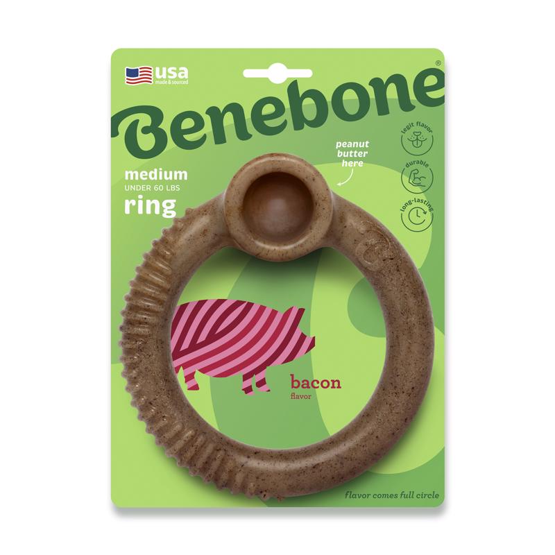 BENEBONE - Benebone Brown Ring Chew Dog Toy Medium 1 pk