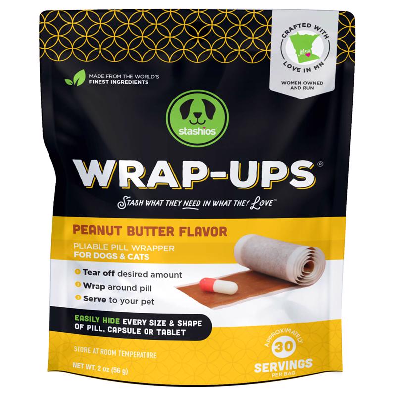 STASHIOS - Stashios Wrap-Ups Peanut Butter Grain Free Pill Pockets For Dogs 2 oz 1 pk