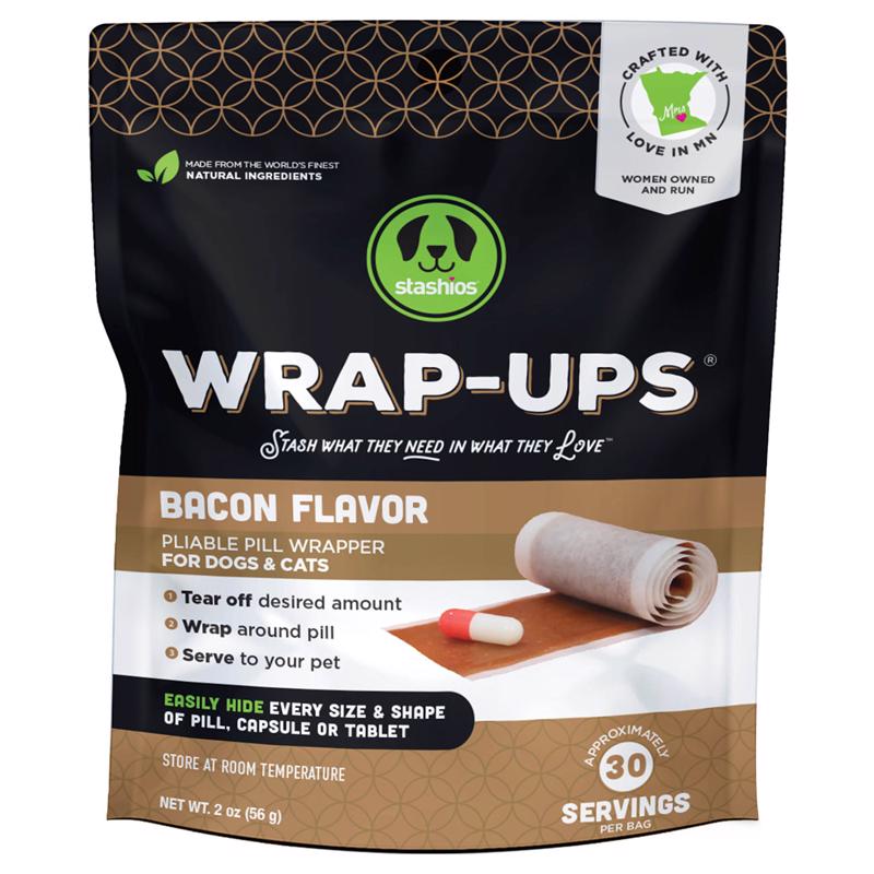 STASHIOS - Stashios Wrap-Ups Bacon Grain Free Pill Pockets For Dogs 2 oz 1 pk