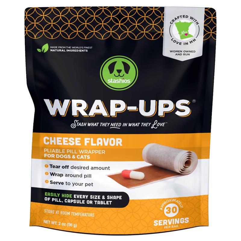 STASHIOS - Stashios Wrap-Ups Cheese Grain Free Pill Pockets For Dogs 2 oz 1 pk