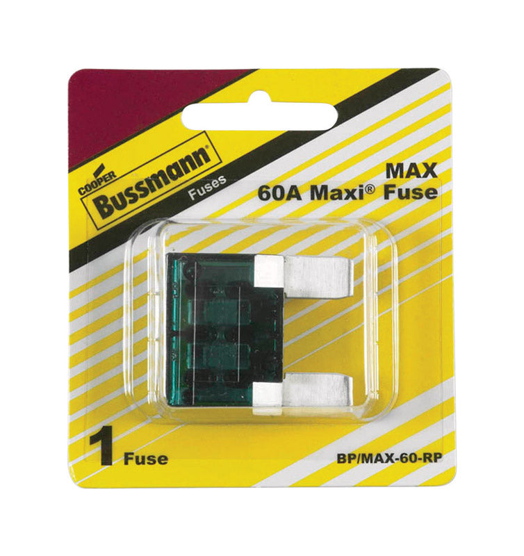 BUSSMANN - Bussmann 60 amps MAX Green Blade Fuse 1 pk