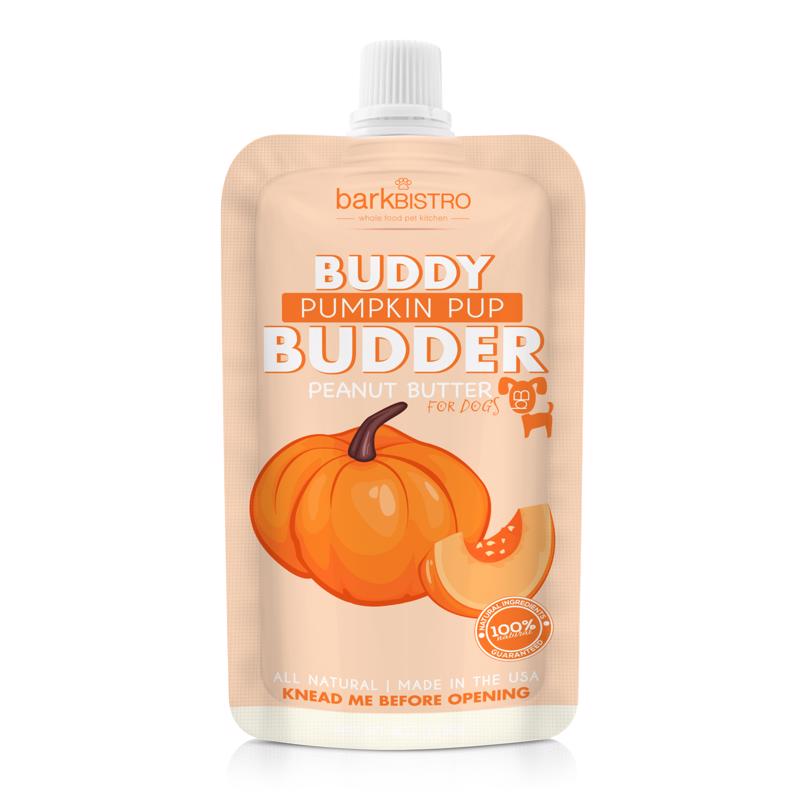 BARK BISTRO COMPANY - Bark Bistro Company Buddy Budder Pumpkin Pup Grain Free Peanut Butter For Dogs 4 oz 3 in. 1 pk