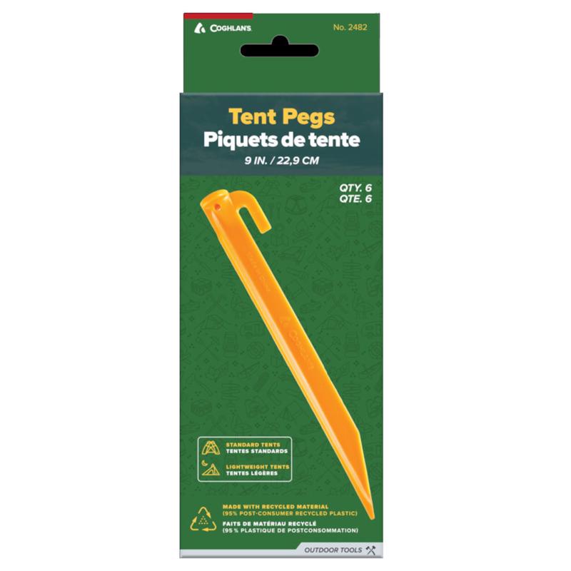 COGHLAN'S - Coghlan's Yellow Tent Pegs 9.00 in. H 6 pk