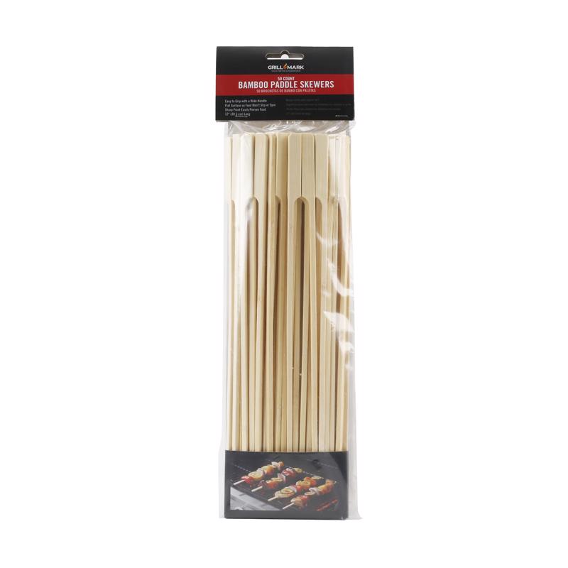 GRILL MARK - Grill Mark Bamboo Skewer 12 in. L 50 ct