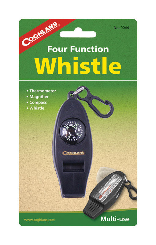 COGHLAN'S - Coghlan's Black Whistle 6.875 in. H X 4.00 in. W X 0.75 in. L 1 pk