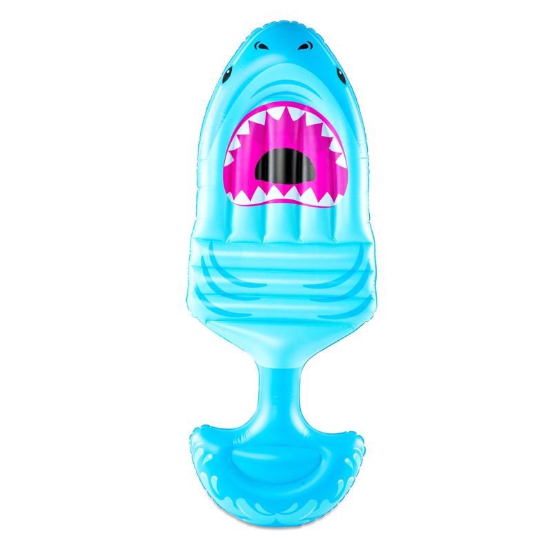 BIGMOUTH - BigMouth Blue PVC/Vinyl Inflatable Shark Saddle Seat Pool Float