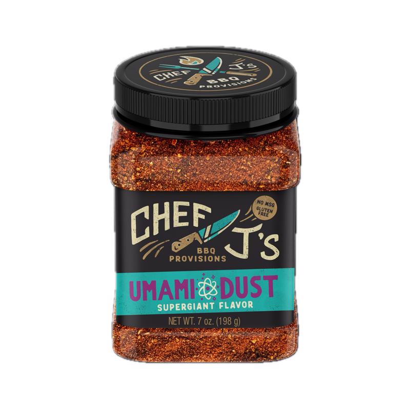 CHEF J'S BBQ PROVISIONS - Chef J's BBQ Provisions Umami Dust BBQ Rub 7 oz