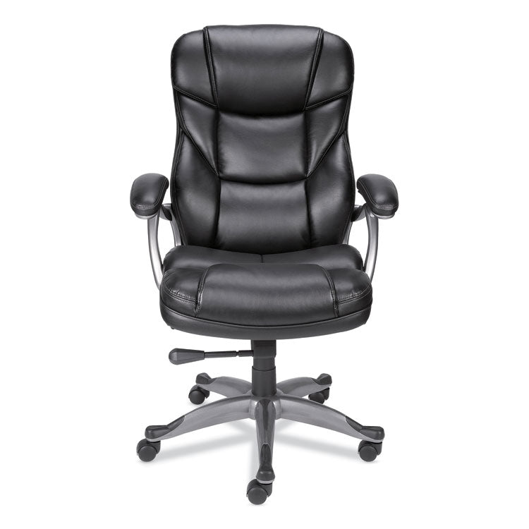 Alera - Alera Birns Series High-Back Task Chair, Supports Up to 250 lb, 18.11" to 22.05" Seat Height, Black Seat/Back, Chrome Base