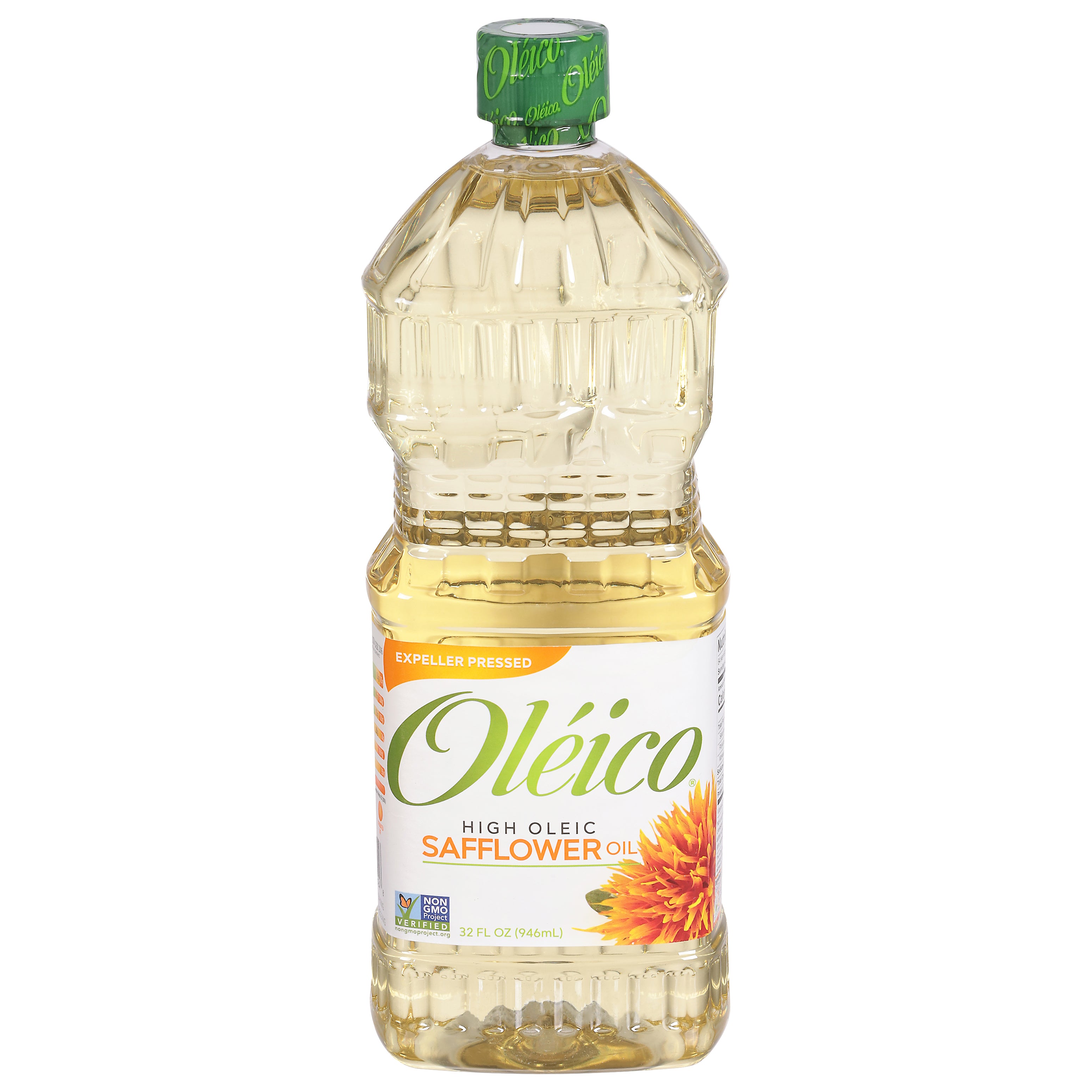 Oleico Expeller Pressed High Oleic Safflower Oil 32 fl oz - Case of 6