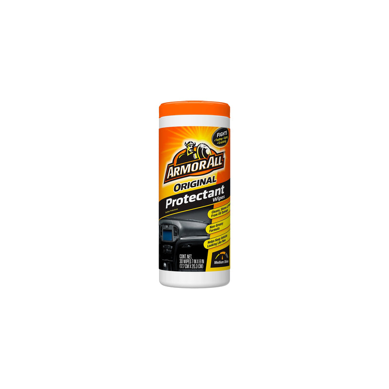 ARMOR ALL - Armor All Original Plastic/Rubber/Vinyl Protectant Wipes 30 wipes
