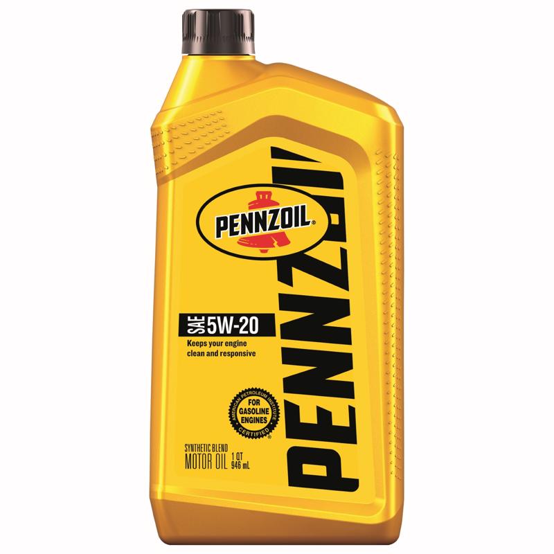 PENNZOIL - Pennzoil 5W-20 4-Cycle Synthetic Blend Motor Oil 1 qt 1 pk - Case of 6