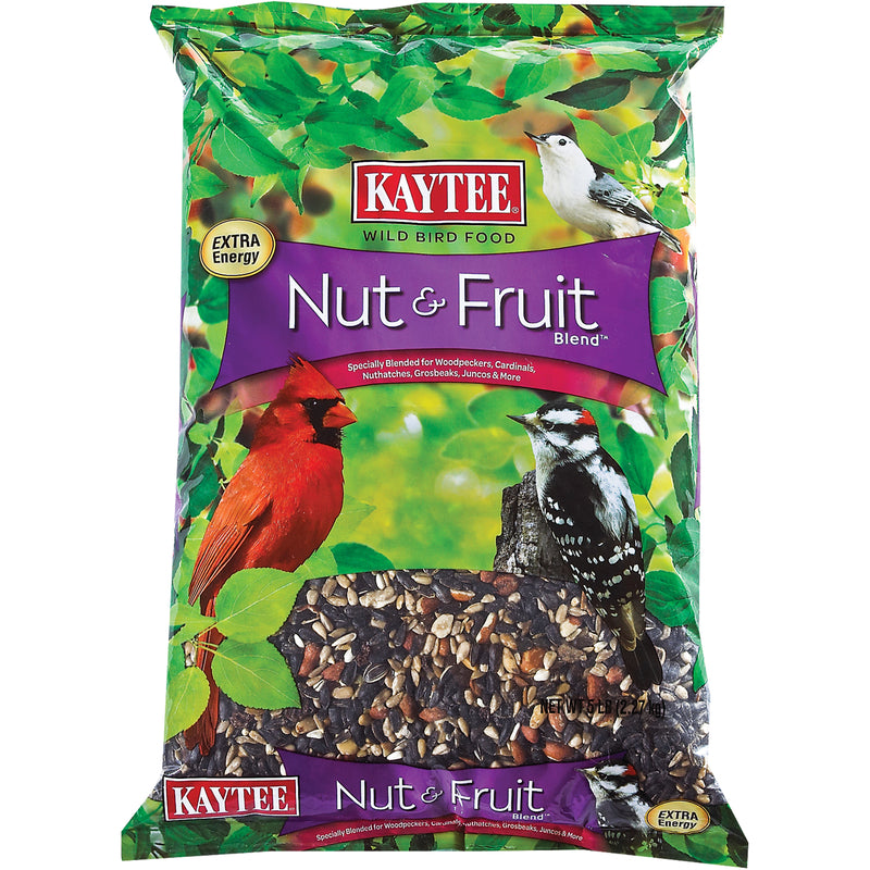 KAYTEE - Kaytee Nut & Fruit Blend Songbird Nut & Fruit Wild Bird Food 5 lb