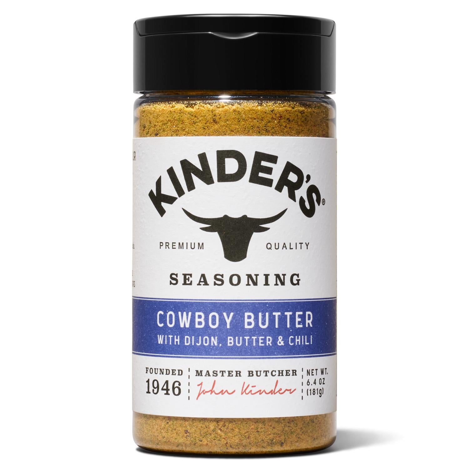 Kinder's Cowboy Butter BBQ Seasoning 6.4 oz - Case of 6