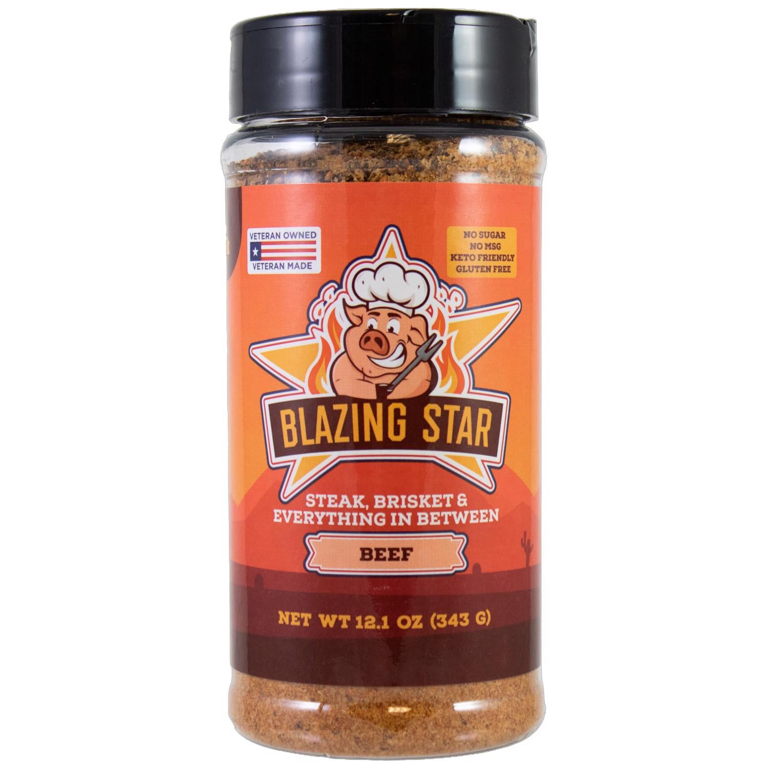 Blazing Star Bar-B-Q Rub/Seasoning 12.1 oz