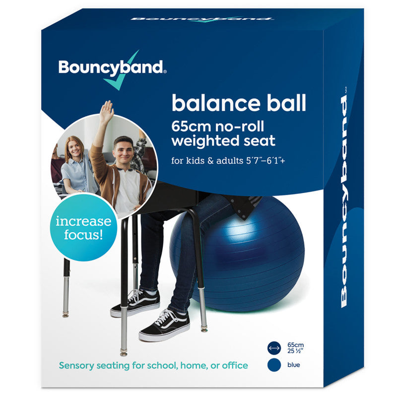 BOUNCYBAND - Balance Ball, 65cm, Blue