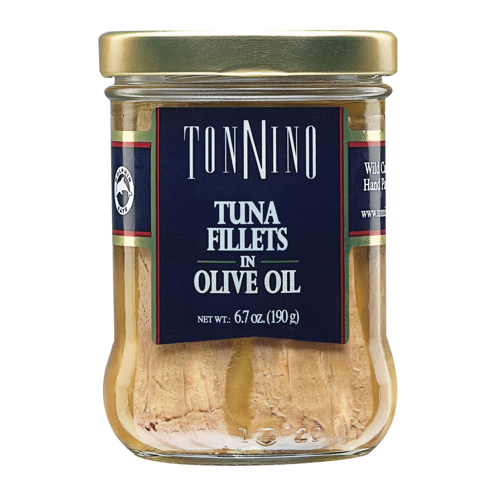 Tonnino Tuna Fillets - Olive Oil - Case of 6 - 6.7 oz.