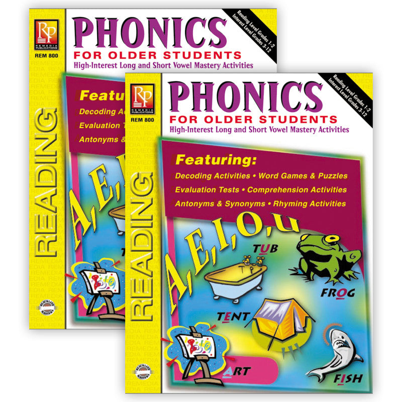 REMEDIA PUBLICATIONS - Phonics For Older Students Book, Pack of 2