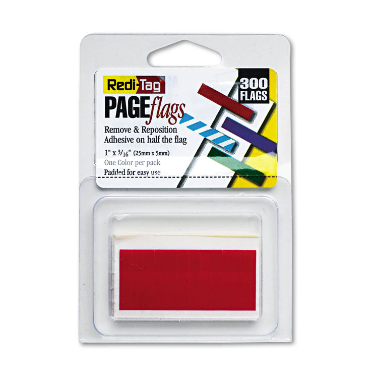 Redi-Tag - Removable/Reusable Page Flags, Red, 300/Pack