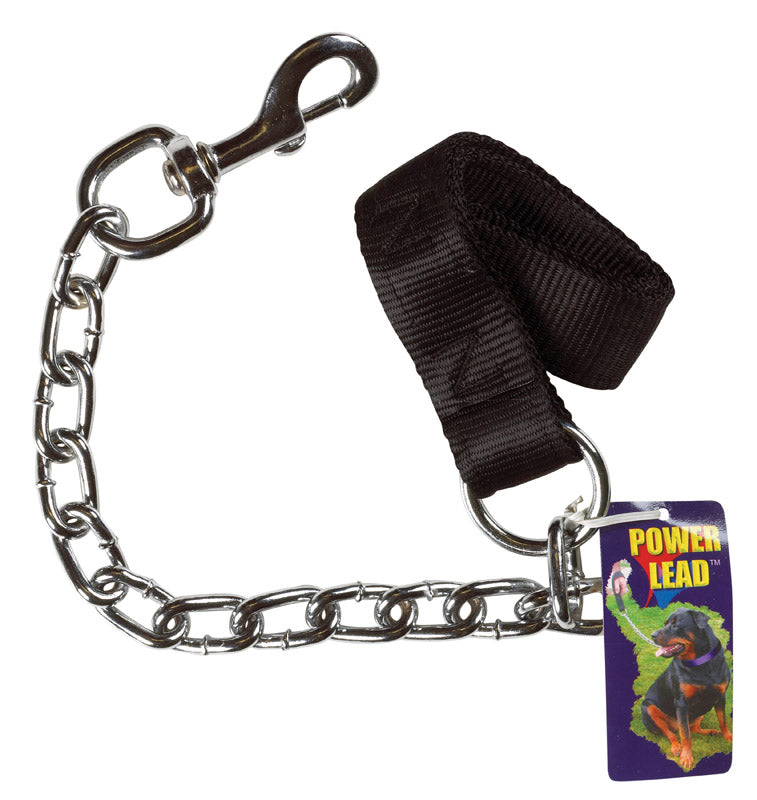 PDQ - PDQ Power Lead Silver Chain Lead Steel Dog Leash Small/Medium