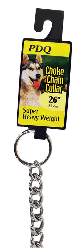 PDQ - PDQ Silver Steel Dog Choke Chain Collar Large/X-Large [12626]