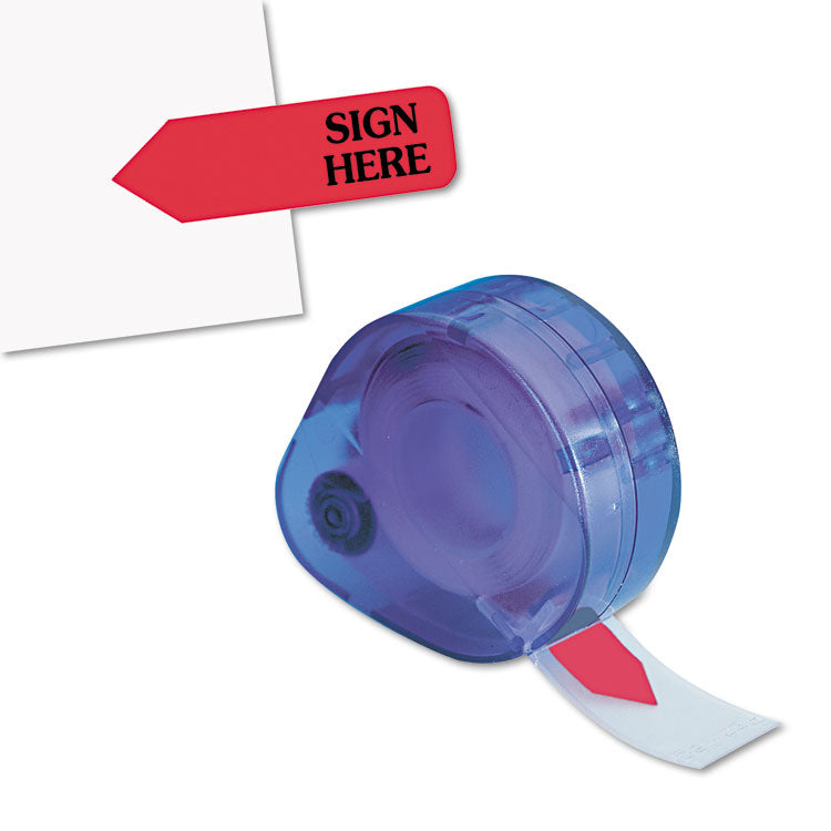 Redi-Tag - Arrow Message Page Flags in Dispenser, "Sign Here", Red, 120 Flags/Pack