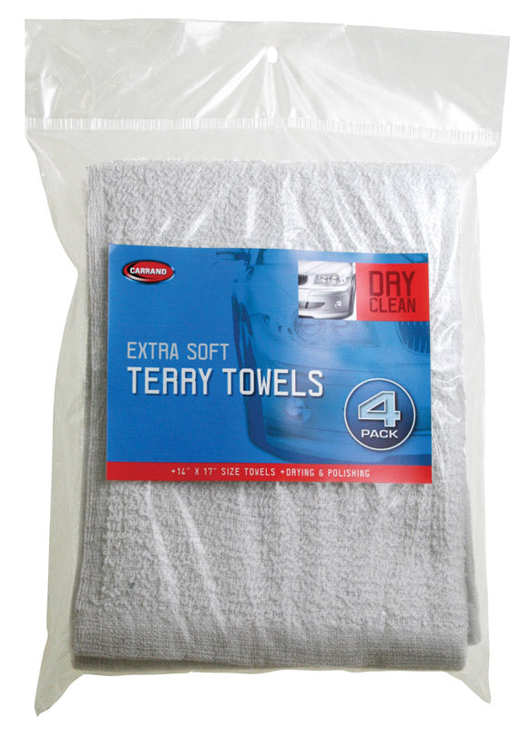 CARRAND - Carrand 17 in. L X 14 in. W Cotton Terry Towels 4 pk