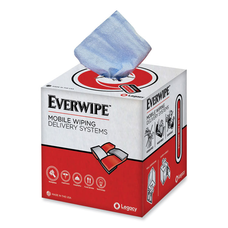 Everwipe - Heavyweight Blue Wiper, 9 x 12, 200/Roll, 4 Rolls/Carton