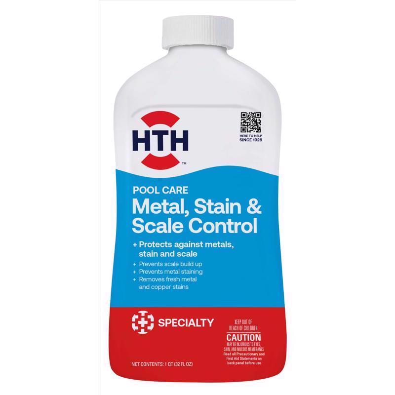 HTH - HTH Pool Care Liquid Metal & Stain Control 32 oz - Case of 4