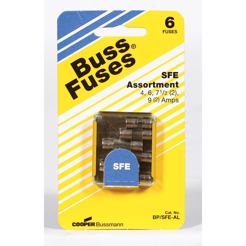 BUSSMANN - Bussmann SFE Clear Automotive Fuse Kit 6 pk - Case of 5