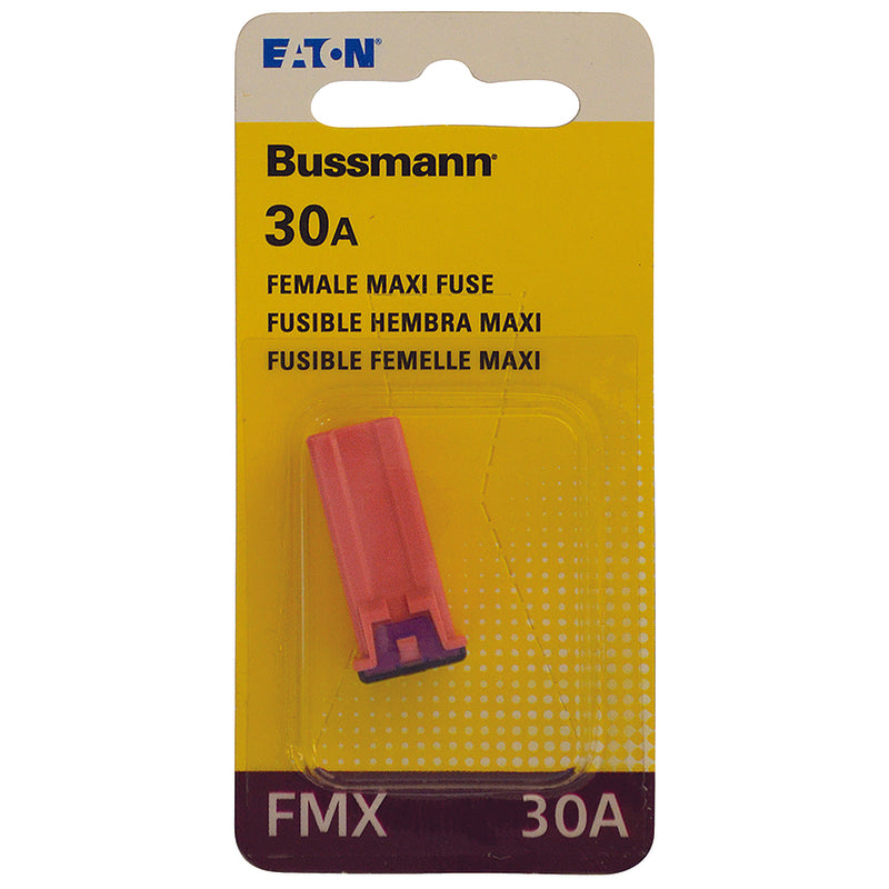 BUSSMANN - Bussmann 30 amps FMX Pink Female Maxi Fuse 1 pk - Case of 5