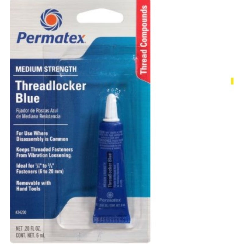 PERMATEX - Permatex Medium Strength Threadlocker Gel 0.2 oz - Case of 6