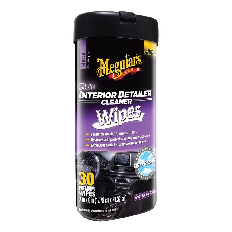 MEGUIAR'S - Meguiar's Quik Interior Detailer Multi-Surface Cleaner Wipes 30 ct