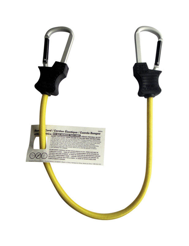 KEEPER - Keeper Black/Yellow Bungee Cord 24 in. L X 0.315 in. 1 pk