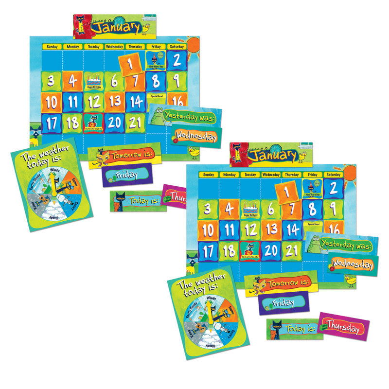 EDUPRESS - Pete The Cat Calendar Kit, 2 Kits