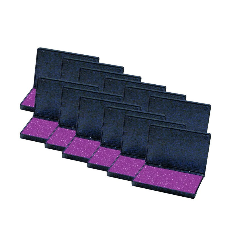 CHARLES LEONARD - Stamp Pad, Violet, Pack of 12