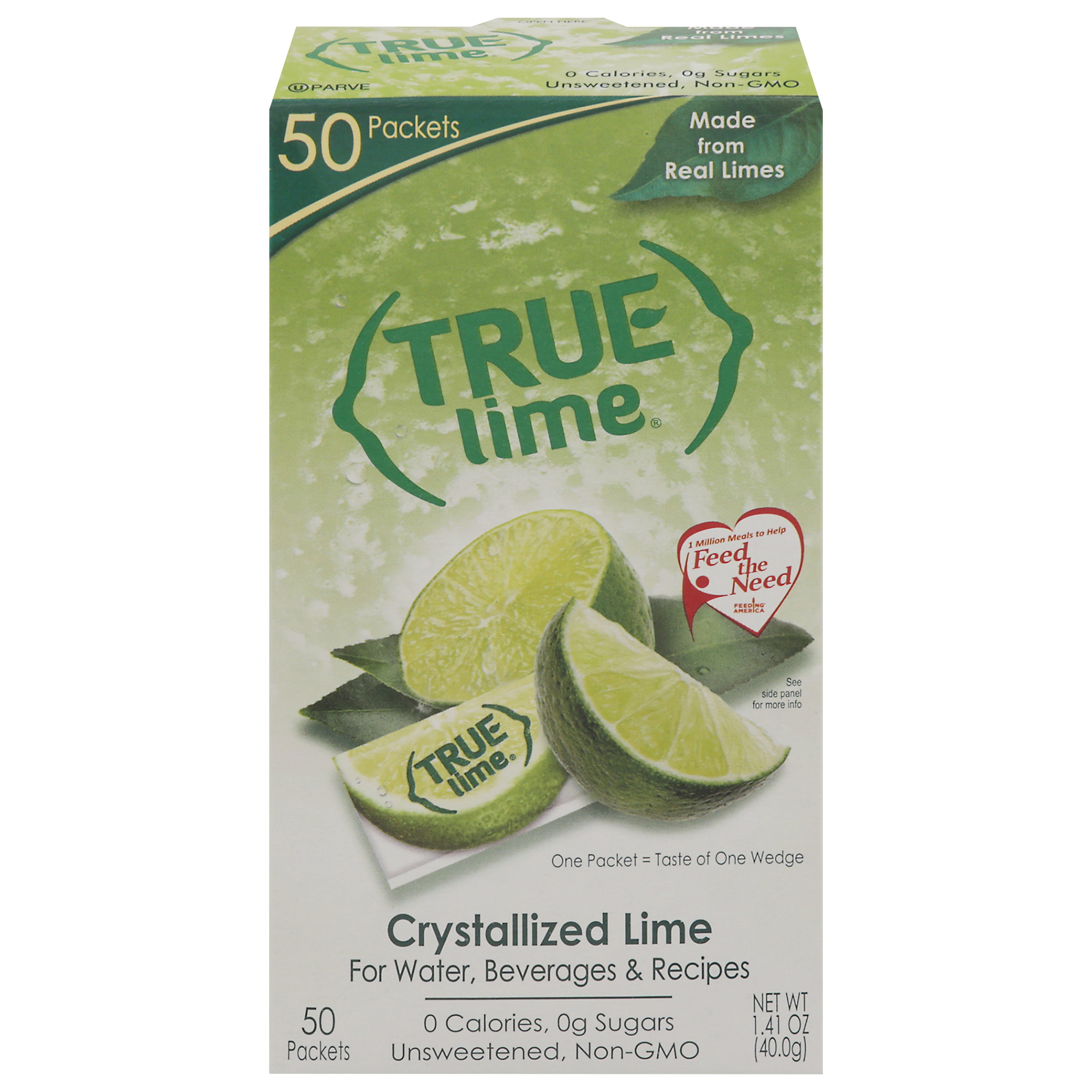 True Lime Crystallized Lime 50 Packets - Case of 6
