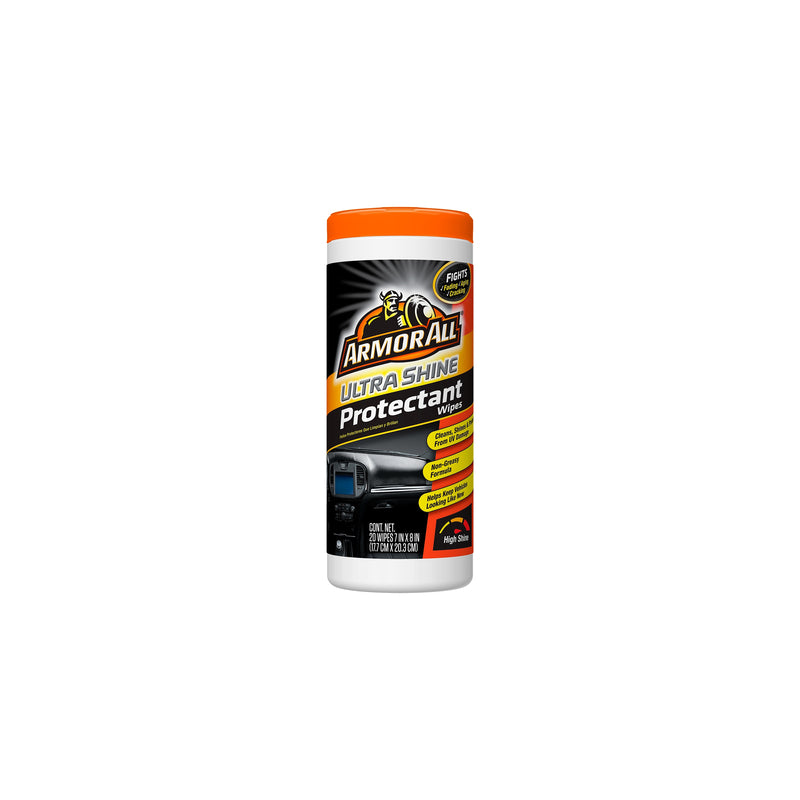 ARMOR ALL - Armor All Ultra Shine Plastic/Rubber/Vinyl Protectant Wipes 20 ct