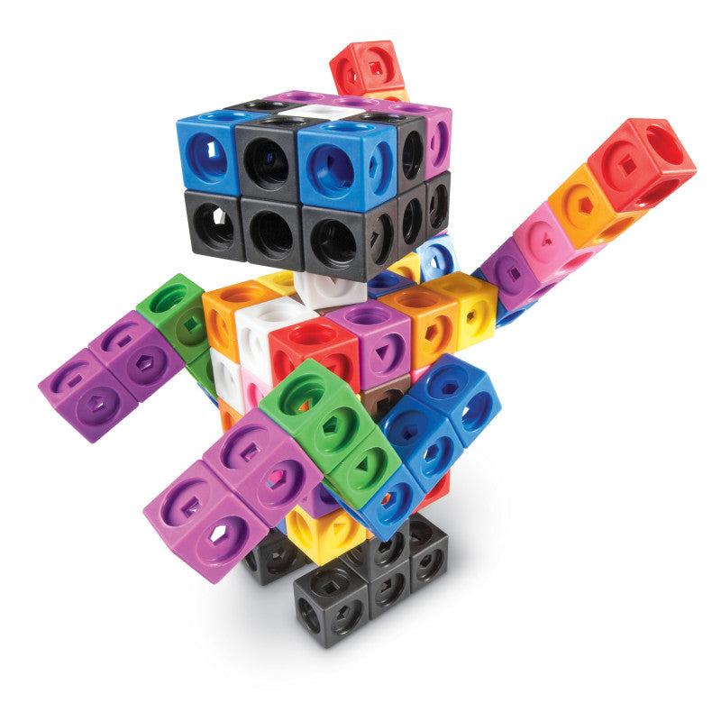 LEARNING RESOURCES - Mathlink® Cube Big Builders (200 Cubes + Build Guide)