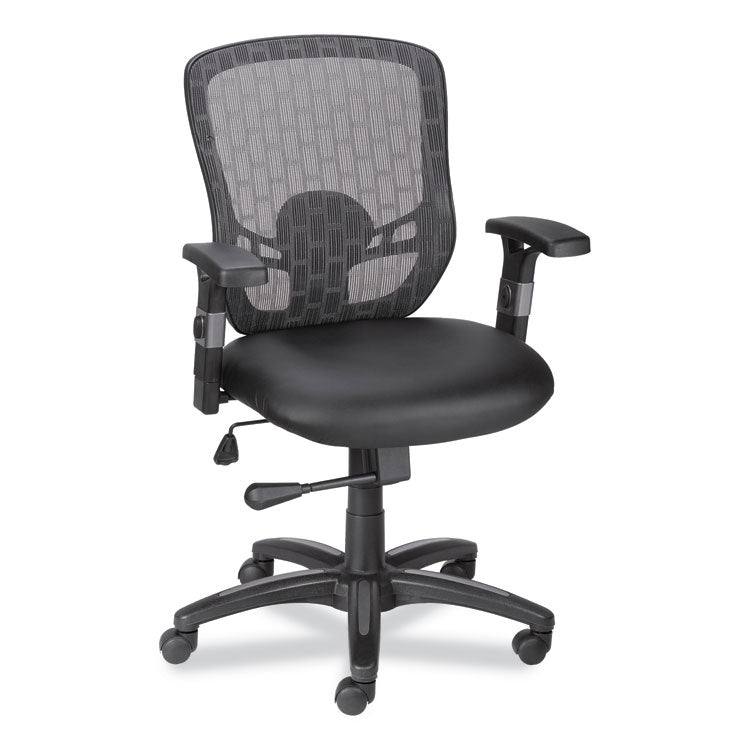 Alera - Alera Linhope Chair, Supports Up to 275 lb, Black Seat/Back, Black Base