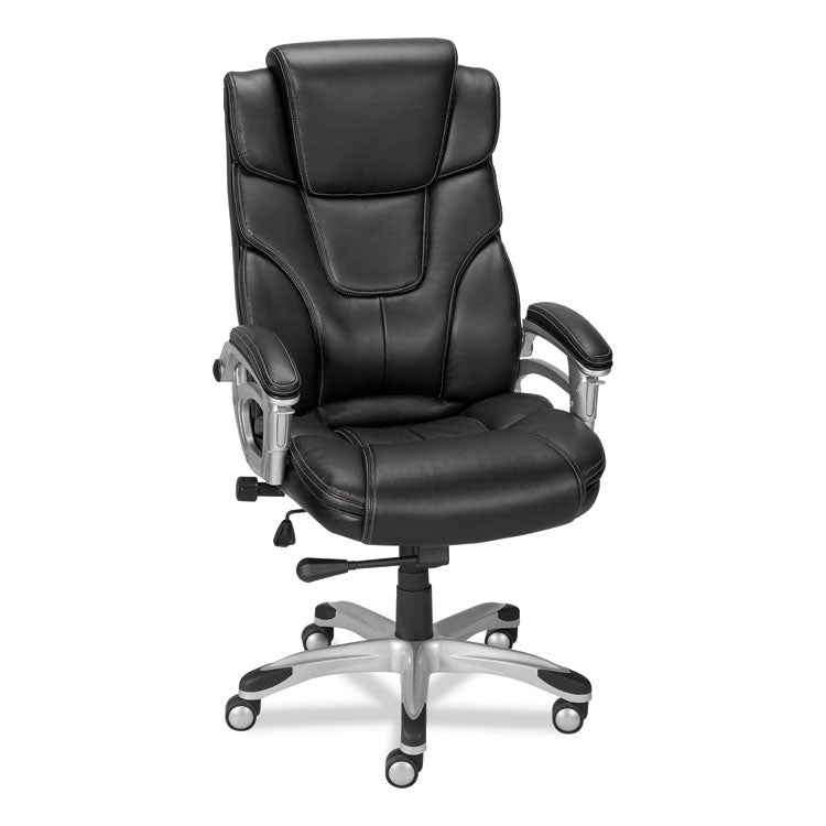 Alera - Alera Maurits Highback Chair, Supports Up to 275 lb, Black Seat/Back, Chrome Base