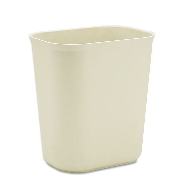 Rubbermaid Commercial - Fiberglass Wastebasket, 3.5 gal, Fiberglass, Beige